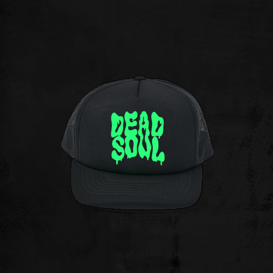 DEADSOUL RIDER TRUCKER HAT GREEN GLOW